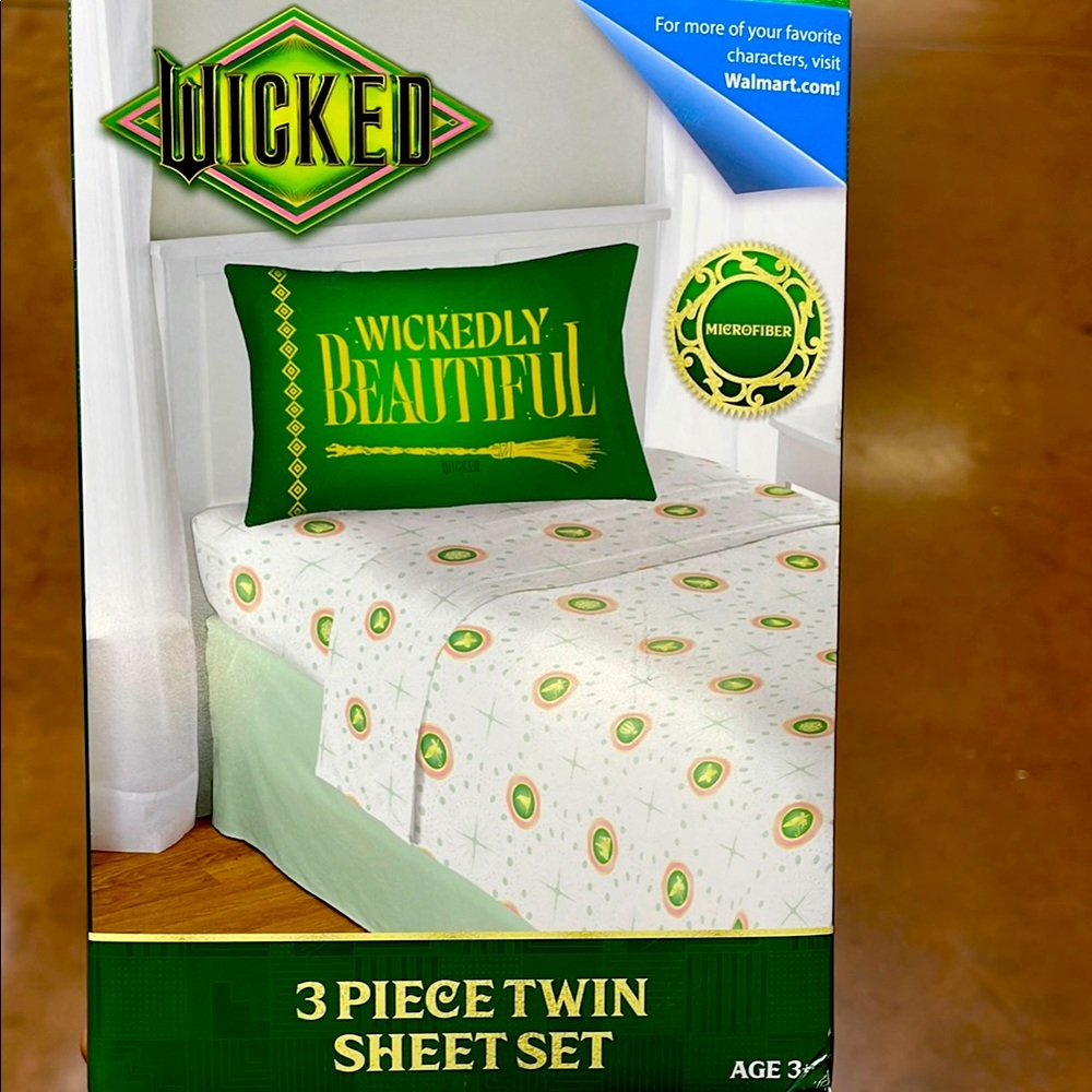 WICKED 3PC Twin sized Sheet Set